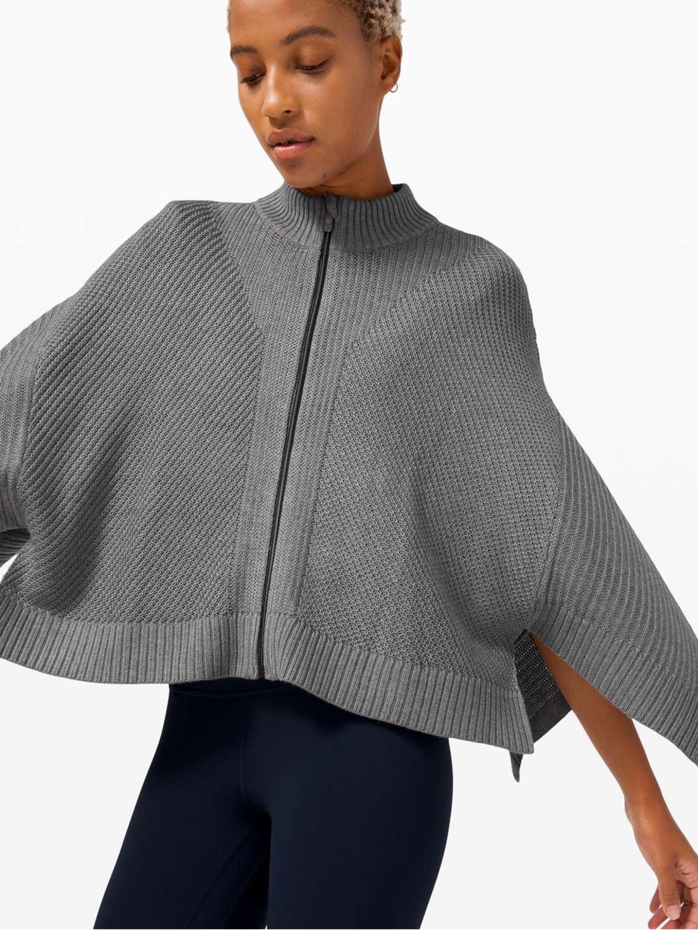 Lululemon Softer Still Cashmere Blend Wrap - Heathered Asphalt Grey